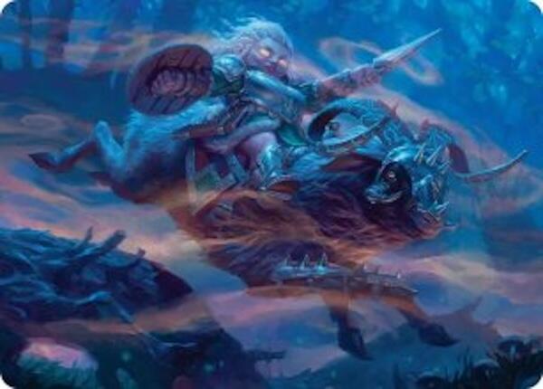Bristlebane Outrider Art Card [Lorwyn Eclipsed Art Series] | Spectrum Games