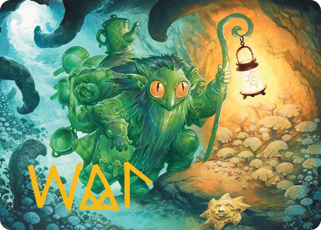 Mutable Explorer Art Card (21/54) (Gold-Stamped Signature) [Lorwyn Eclipsed Art Series] | Spectrum Games
