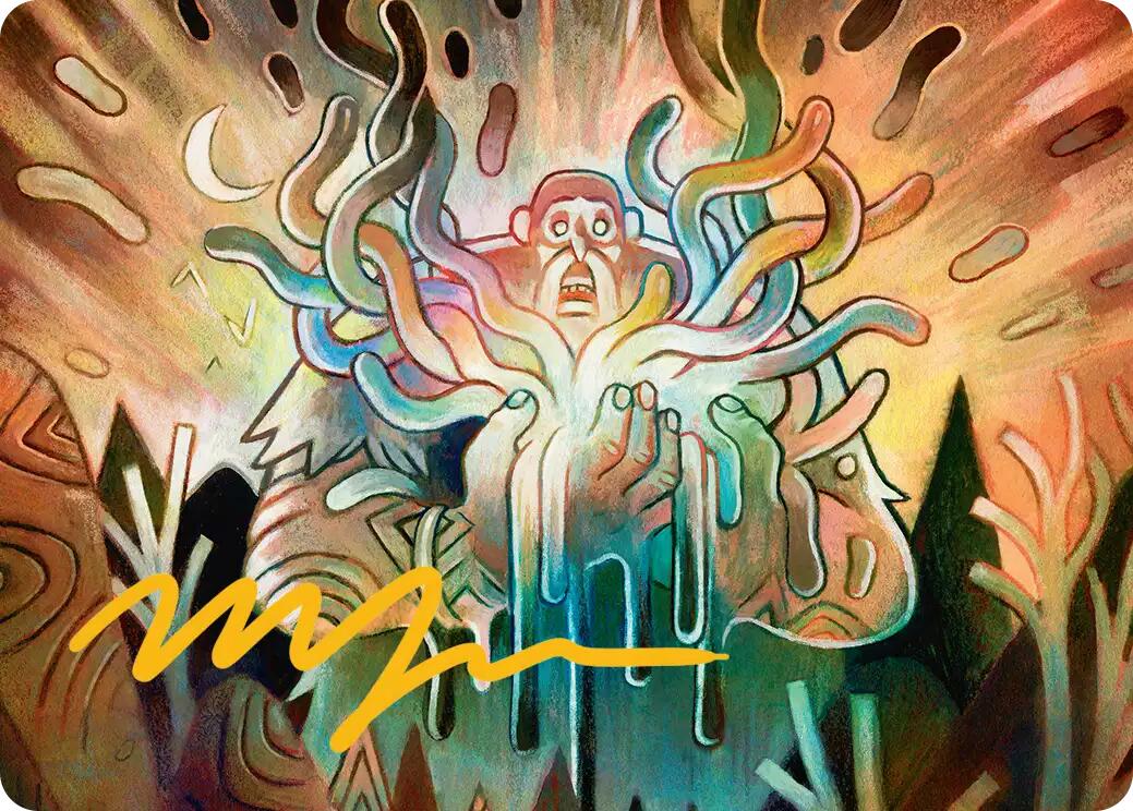 Aurora Awakener Art Card (40/54) (Gold-Stamped Signature) [Lorwyn Eclipsed Art Series] | Spectrum Games