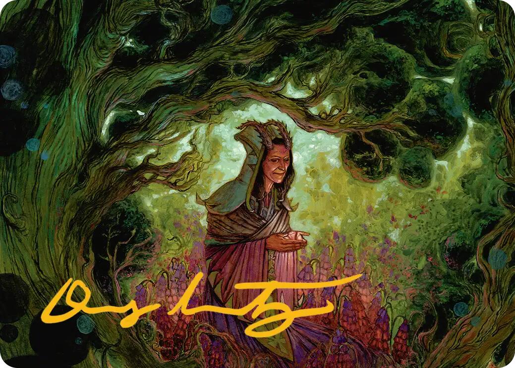 Bloom Tender Art Card (Gold-Stamped Signature) [Lorwyn Eclipsed Art Series] | Spectrum Games