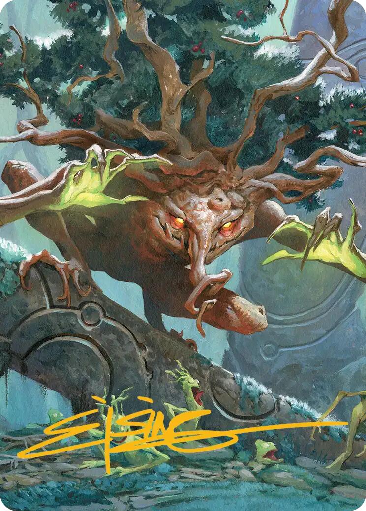 Ferrafor, Young Yew Art Card (Gold-Stamped Signature) [Lorwyn Eclipsed Art Series] | Spectrum Games