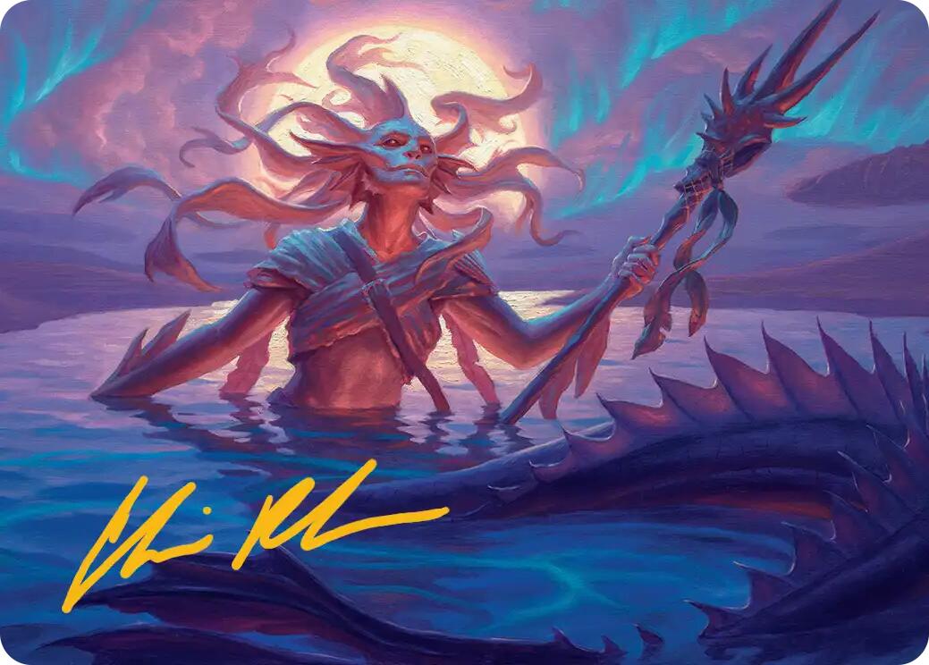 Eclipsed Merrow Art Card (Gold-Stamped Signature) [Lorwyn Eclipsed Art Series] | Spectrum Games