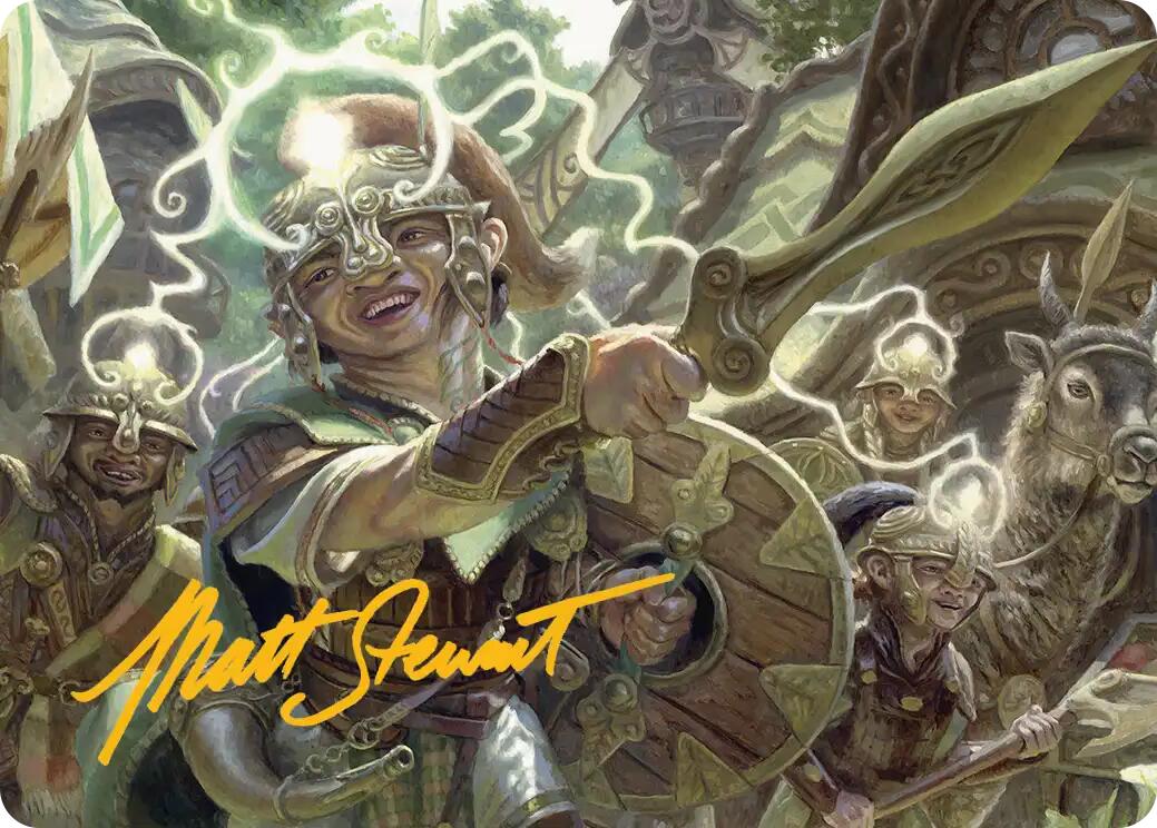 Thoughtweft Lieutenant Art Card (Gold-Stamped Signature) [Lorwyn Eclipsed Art Series] | Spectrum Games