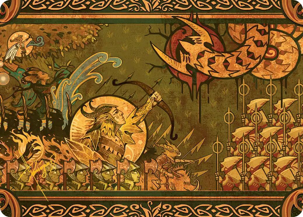 Chronicle of Victory Art Card (Gold-Stamped Signature) [Lorwyn Eclipsed Art Series] | Spectrum Games