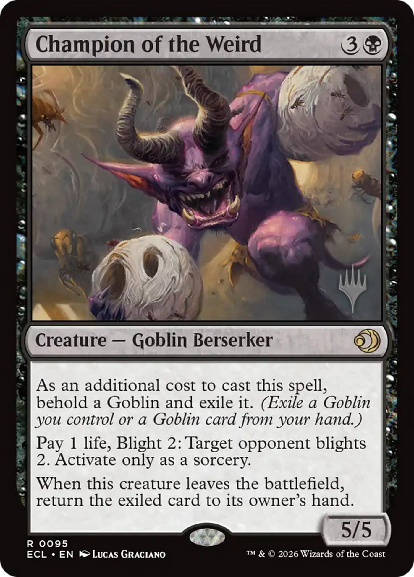 Champion of the Weird [Lorwyn Eclipsed Promos] | Spectrum Games