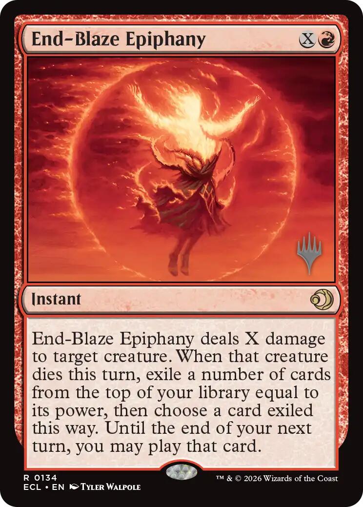 End-Blaze Epiphany [Lorwyn Eclipsed Promos] | Spectrum Games