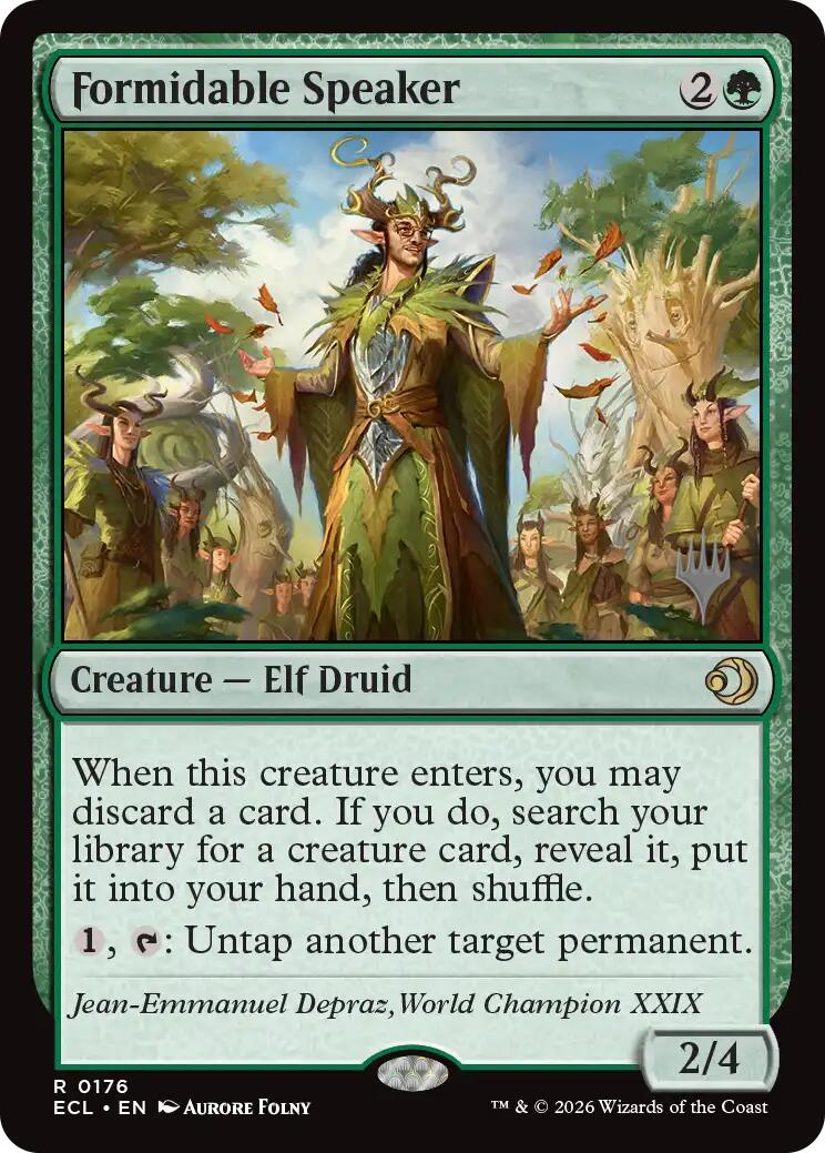 Formidable Speaker [Lorwyn Eclipsed Promos] | Spectrum Games
