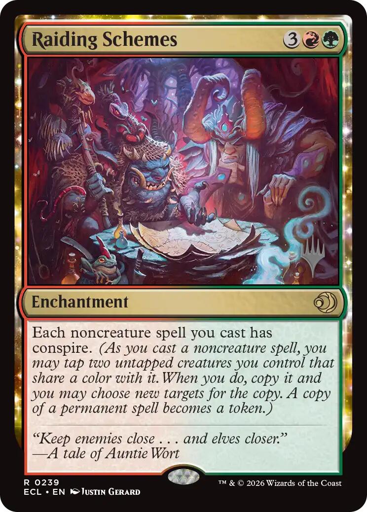Raiding Schemes [Lorwyn Eclipsed Promos] | Spectrum Games