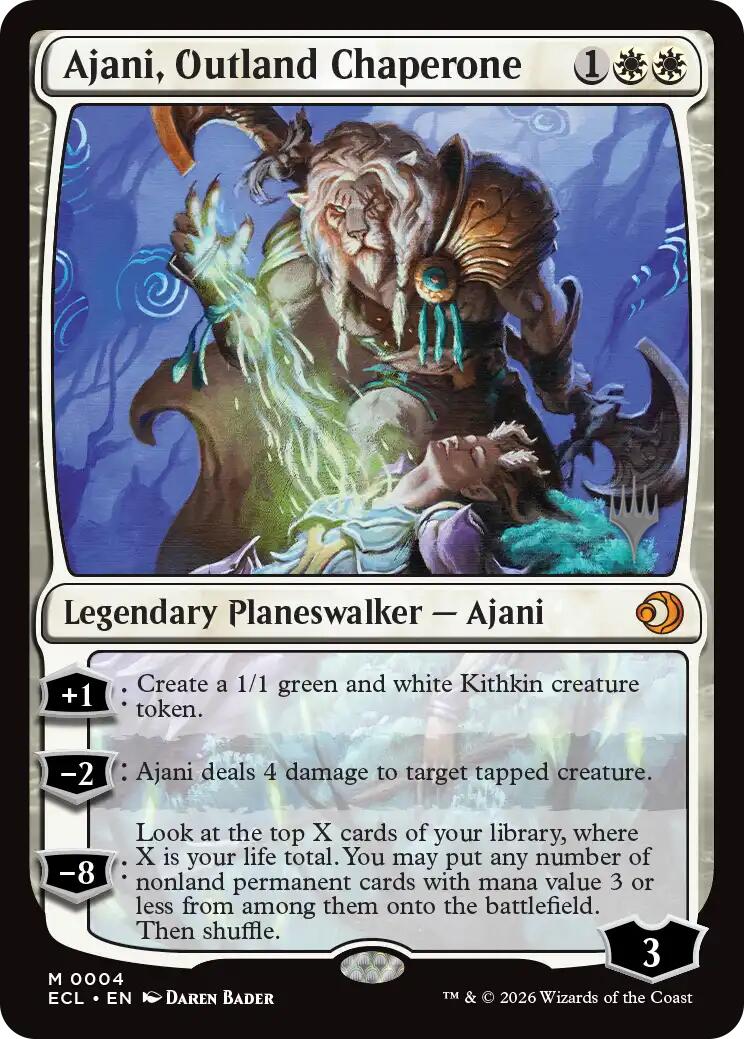 Ajani, Outland Chaperone [Lorwyn Eclipsed Promos] | Spectrum Games
