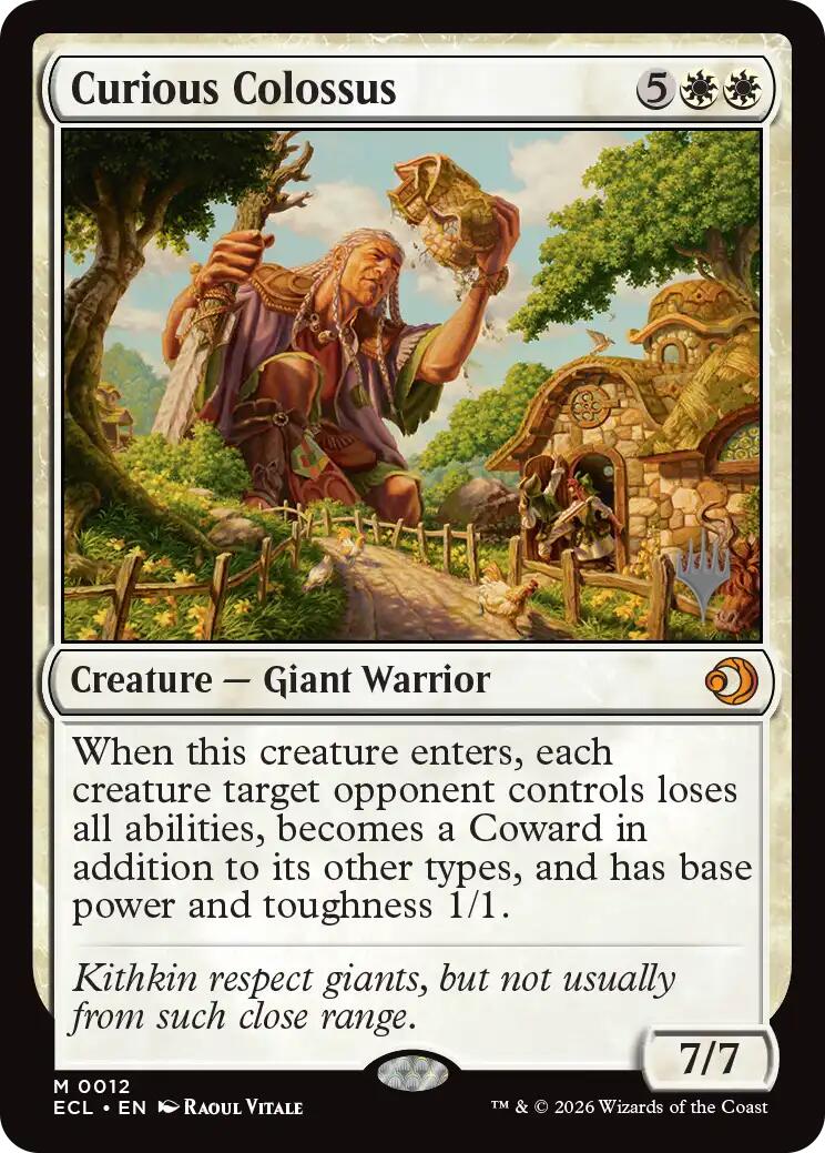 Curious Colossus [Lorwyn Eclipsed Promos] | Spectrum Games