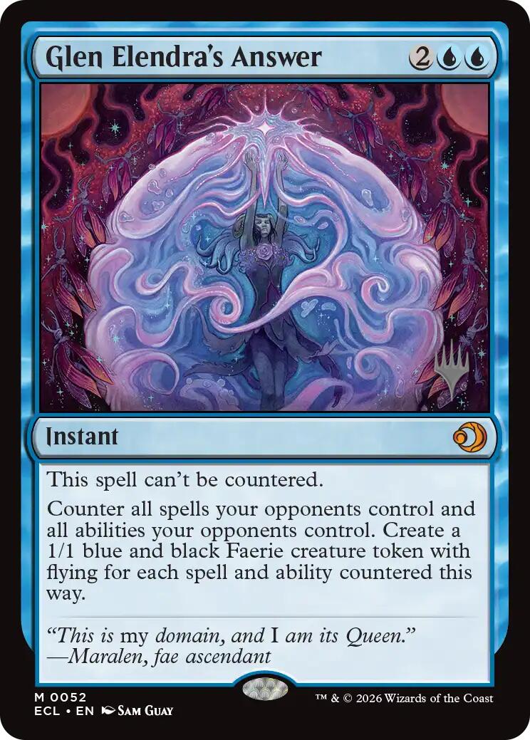 Glen Elendra's Answer [Lorwyn Eclipsed Promos] | Spectrum Games