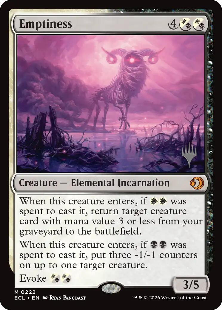 Emptiness [Lorwyn Eclipsed Promos] | Spectrum Games