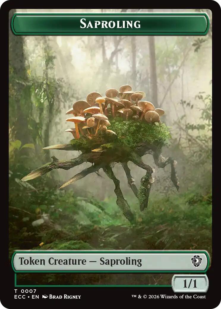 Saproling // Poison Counter Double-Sided Token [Lorwyn Eclipsed Tokens] | Spectrum Games