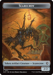 Scarecrow // Treasure Double-Sided Token [Lorwyn Eclipsed Tokens] | Spectrum Games