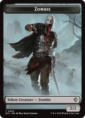 Zombie // Elf Warrior Double-Sided Token [Lorwyn Eclipsed Tokens] | Spectrum Games