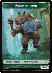 Rhino Warrior // Elemental (0010) Double-Sided Token [Lorwyn Eclipsed Tokens] | Spectrum Games