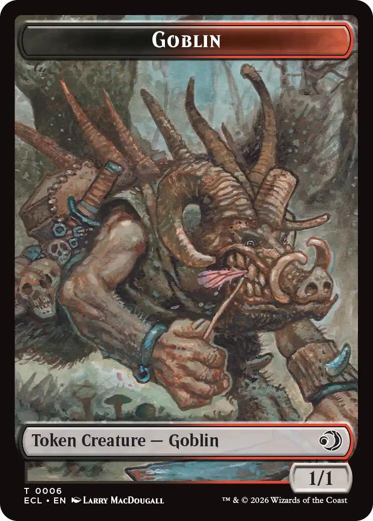 Faerie // Goblin Double-Sided Token [Lorwyn Eclipsed Tokens] | Spectrum Games