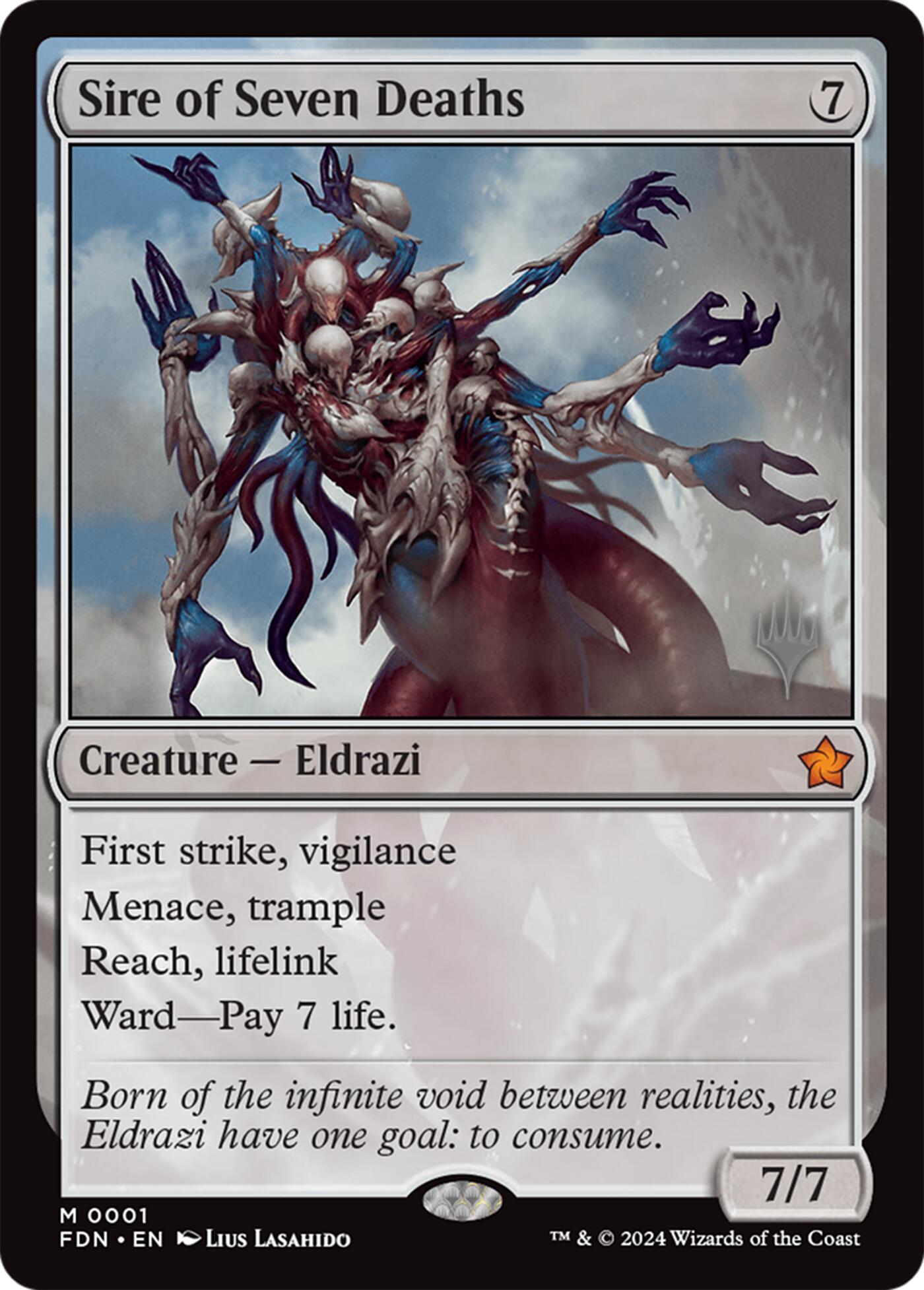 Sire of Seven Deaths [Lorwyn Eclipsed Promos] | Spectrum Games