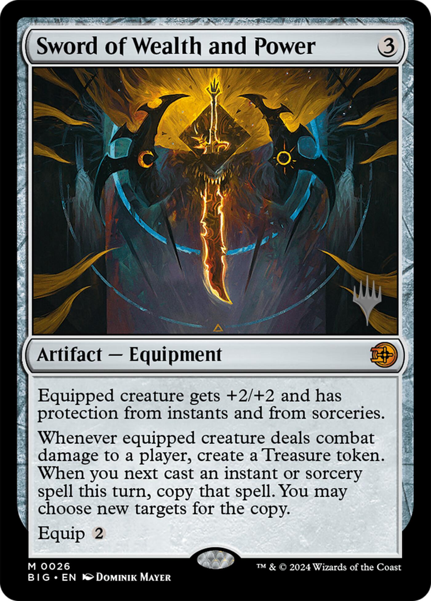 Sword of Wealth and Power [Lorwyn Eclipsed Promos] | Spectrum Games