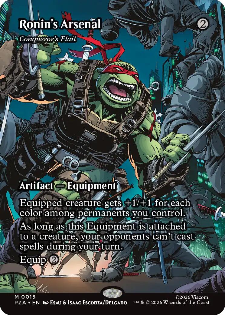 Ronin's Arsenal - Conqueror's Flail (Borderless) [Teenage Mutant Ninja Turtles Eternal-Legal] | Spectrum Games