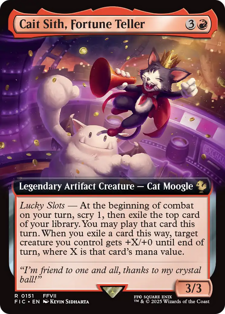 Cait Sith, Fortune Teller (Extended Art) [FINAL FANTASY Commander] | Spectrum Games