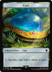 Clue // Treasure Double-Sided Token (Surge Foil) [FINAL FANTASY Commander Tokens] | Spectrum Games