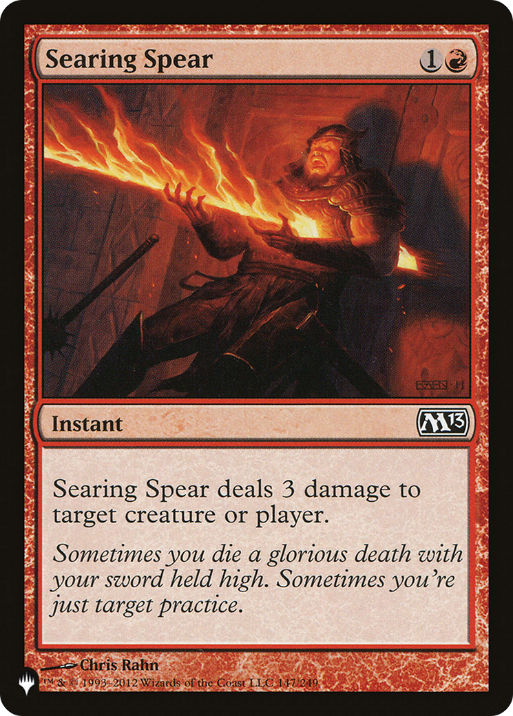 Searing Spear [The List] | Spectrum Games