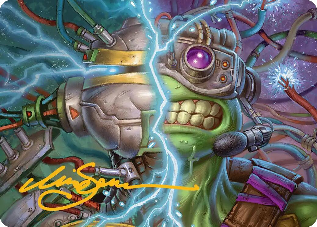 Mind Transfer Protocol Art Card (Gold-Stamped Signature) [Teenage Mutant Ninja Turtles Art Series] | Spectrum Games