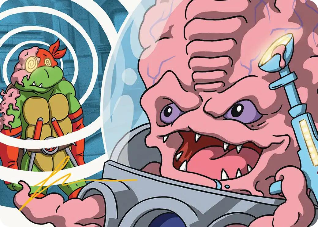 Krang, Master Mind Art Card (25/54) (Gold-Stamped Signature) [Teenage Mutant Ninja Turtles Art Series] | Spectrum Games
