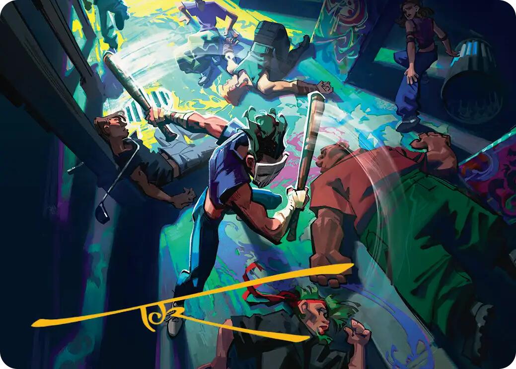 Pain 101 Art Card (Gold-Stamped Signature) [Teenage Mutant Ninja Turtles Art Series] | Spectrum Games
