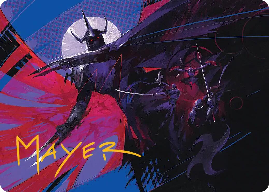 Shredder's Technique Art Card (Gold-Stamped Signature) [Teenage Mutant Ninja Turtles Art Series] | Spectrum Games
