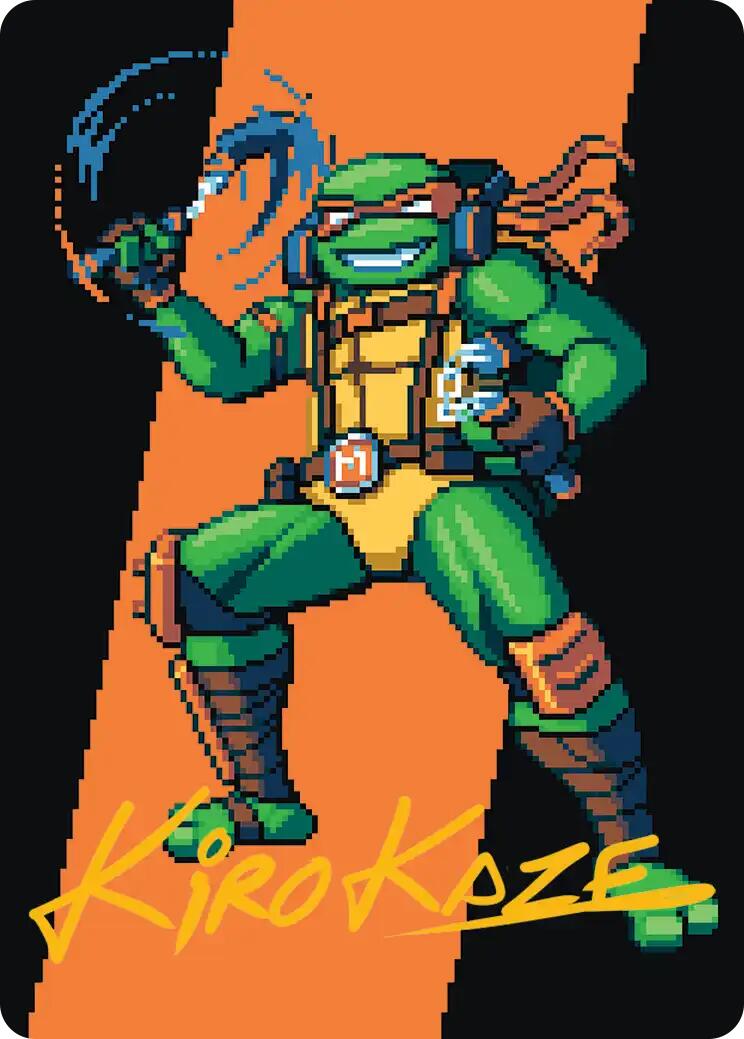 Michelangelo, the Heart Art Card (Gold-Stamped Signature) [Teenage Mutant Ninja Turtles Art Series] | Spectrum Games