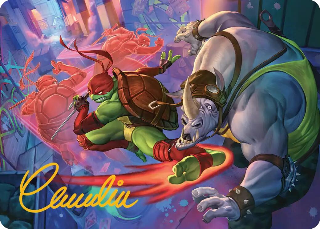 Super Combo Art Card (Gold-Stamped Signature) [Teenage Mutant Ninja Turtles Art Series] | Spectrum Games