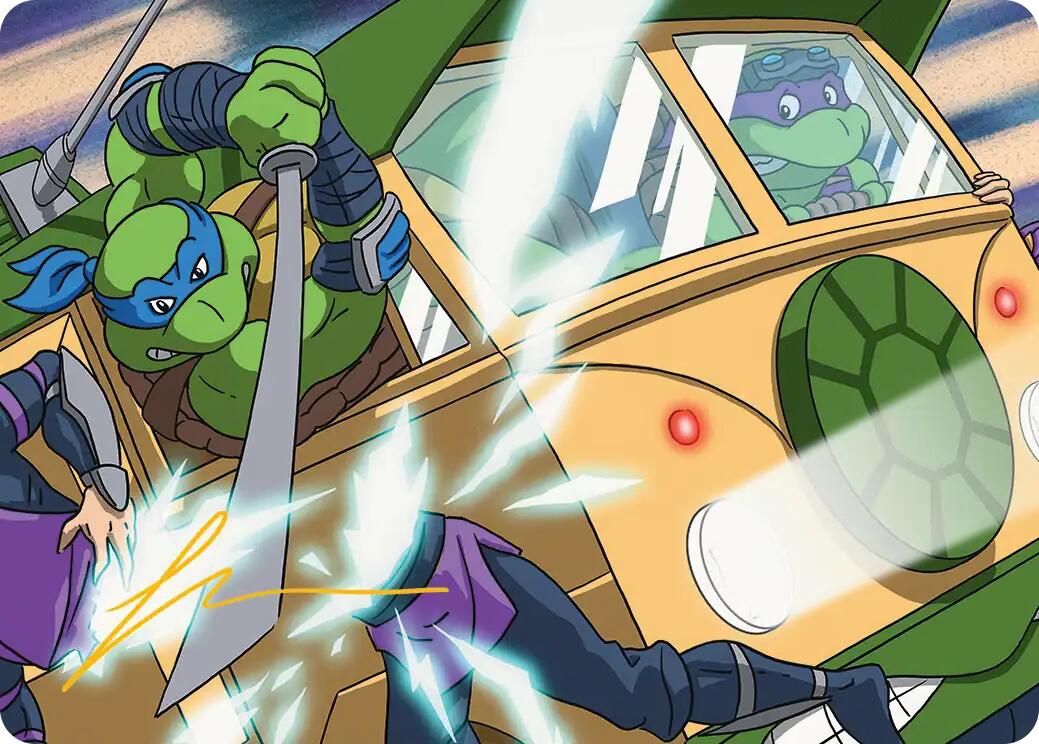 Don & Leo, Problem Solvers Art Card (Gold-Stamped Signature) [Teenage Mutant Ninja Turtles Art Series] | Spectrum Games