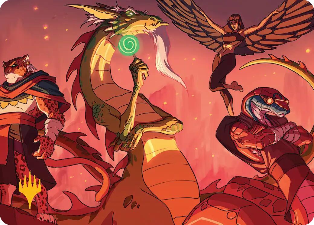 North Wind Avatar Art Card (Gold-Stamped) [Teenage Mutant Ninja Turtles Art Series] | Spectrum Games