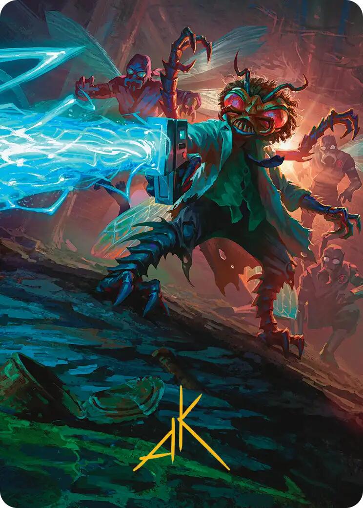 Baxter, Exzzperimental Zzientist Art Card (Gold-Stamped Signature) [Teenage Mutant Ninja Turtles Art Series] | Spectrum Games