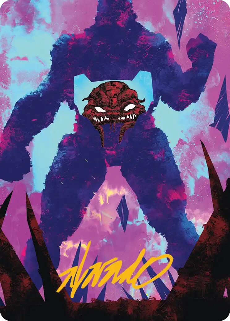 Krang, Utrom Warlord Art Card (Gold-Stamped Signature) [Teenage Mutant Ninja Turtles Art Series] | Spectrum Games