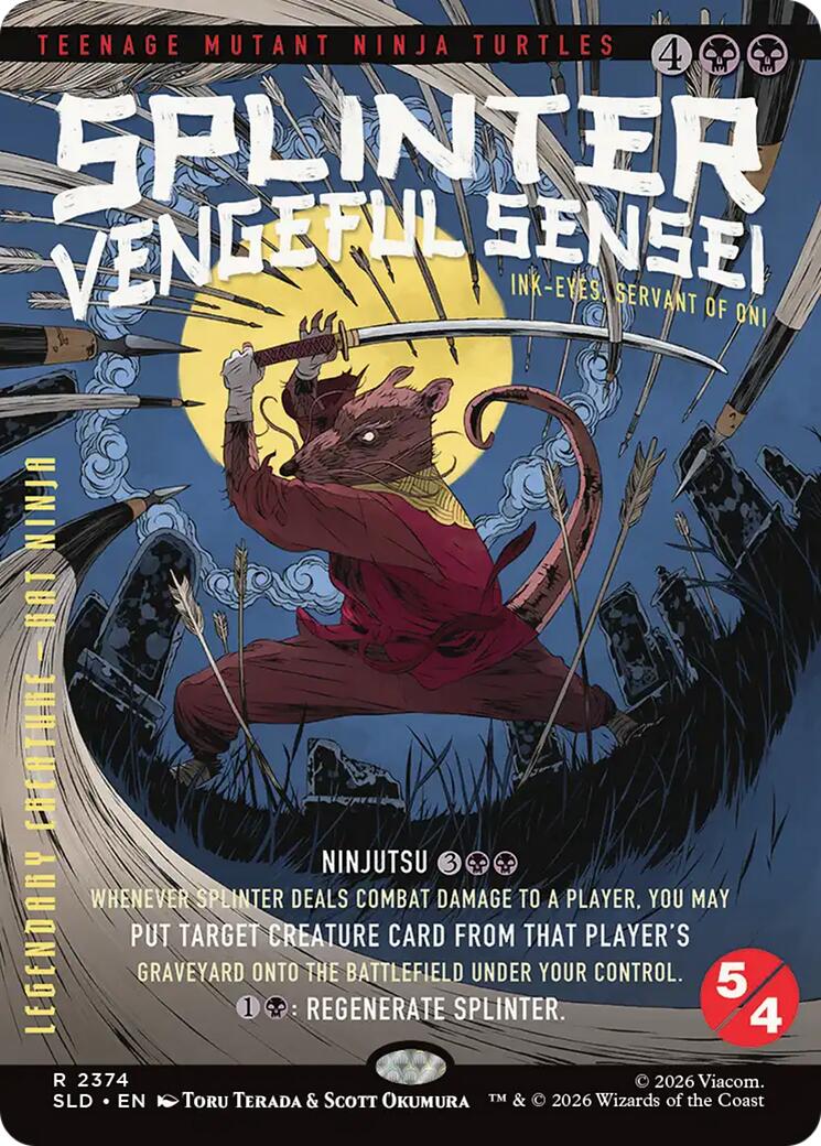 Splinter, Vengeful Sensei - Ink-Eyes, Servant of Oni [Secret Lair Drop Series] | Spectrum Games