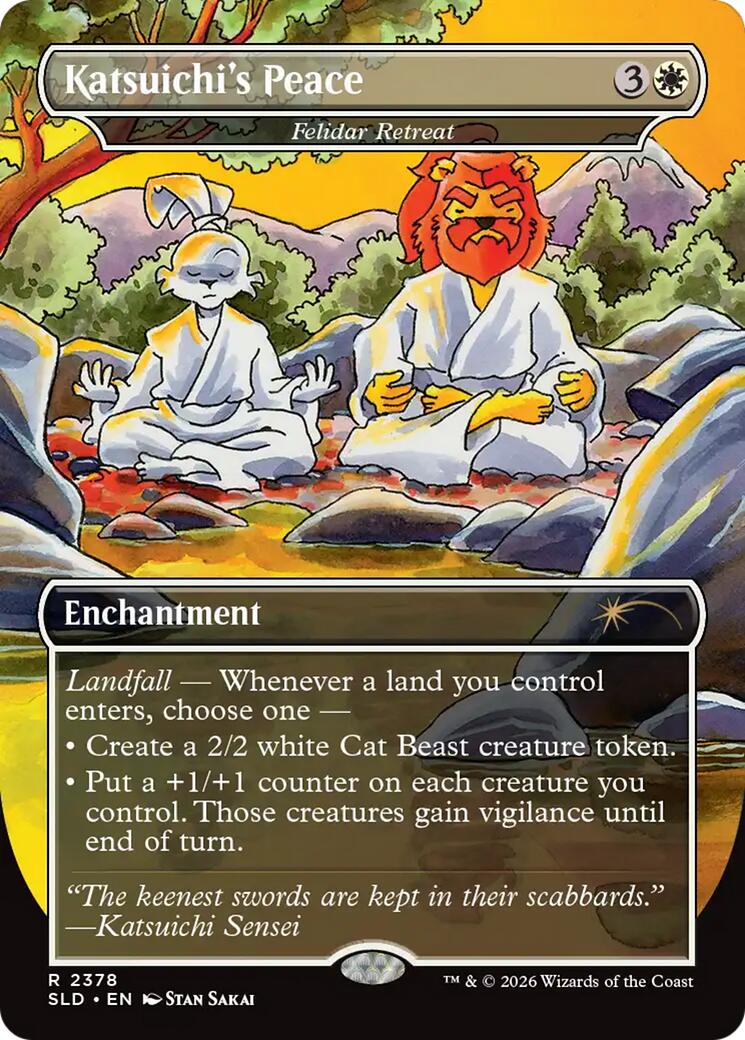 Katsuichi's Peace - Felidar Retreat [Secret Lair Drop Series] | Spectrum Games