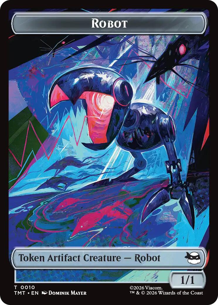Treasure // Robot Double-Sided Token [Teenage Mutant Ninja Turtles Commander Tokens] | Spectrum Games
