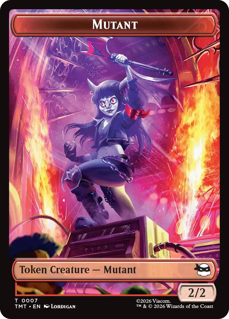 Mutant // Ninja Turtle Spirit Double-Sided Token [Teenage Mutant Ninja Turtles Tokens] | Spectrum Games
