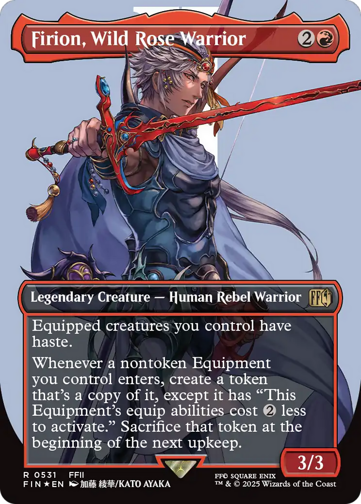Firion, Wild Rose Warrior (Borderless) (Surge Foil) [FINAL FANTASY] | Spectrum Games