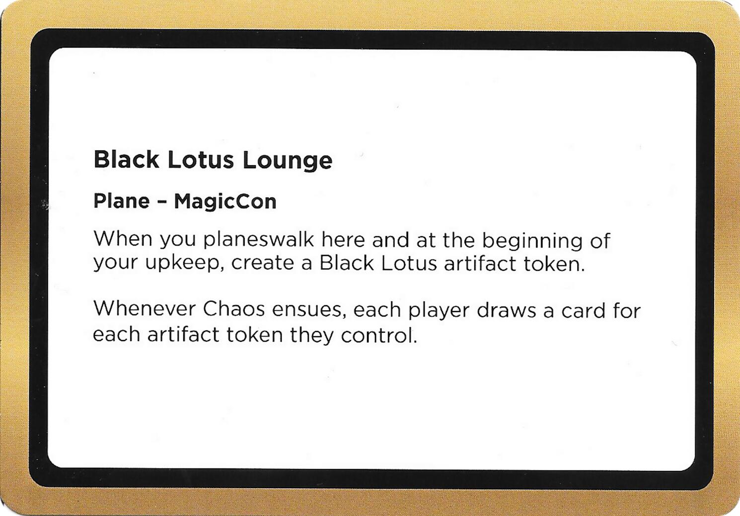 Black Lotus Lounge (Black Lotus Unknown Planechase) [Oversize Cards] | Spectrum Games