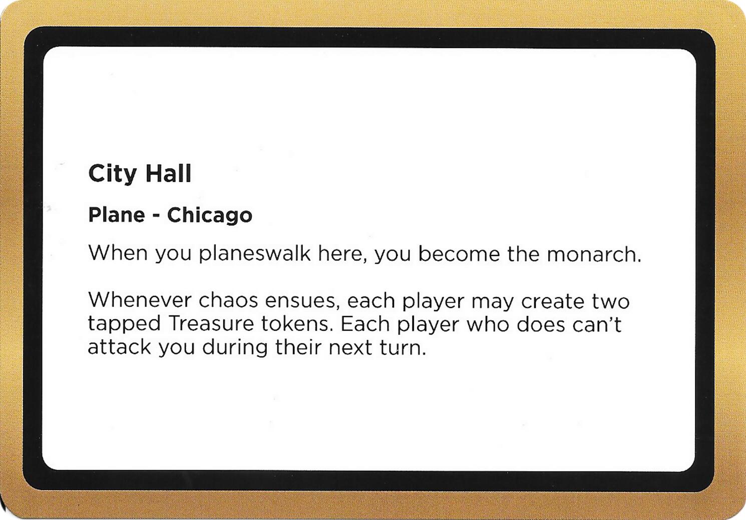 City Hall (Black Lotus Unknown Planechase) [Oversize Cards] | Spectrum Games