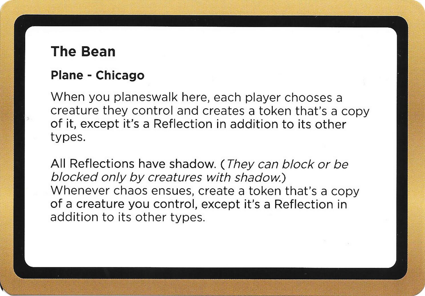 The Bean (Black Lotus Unknown Planechase) [Oversize Cards] | Spectrum Games