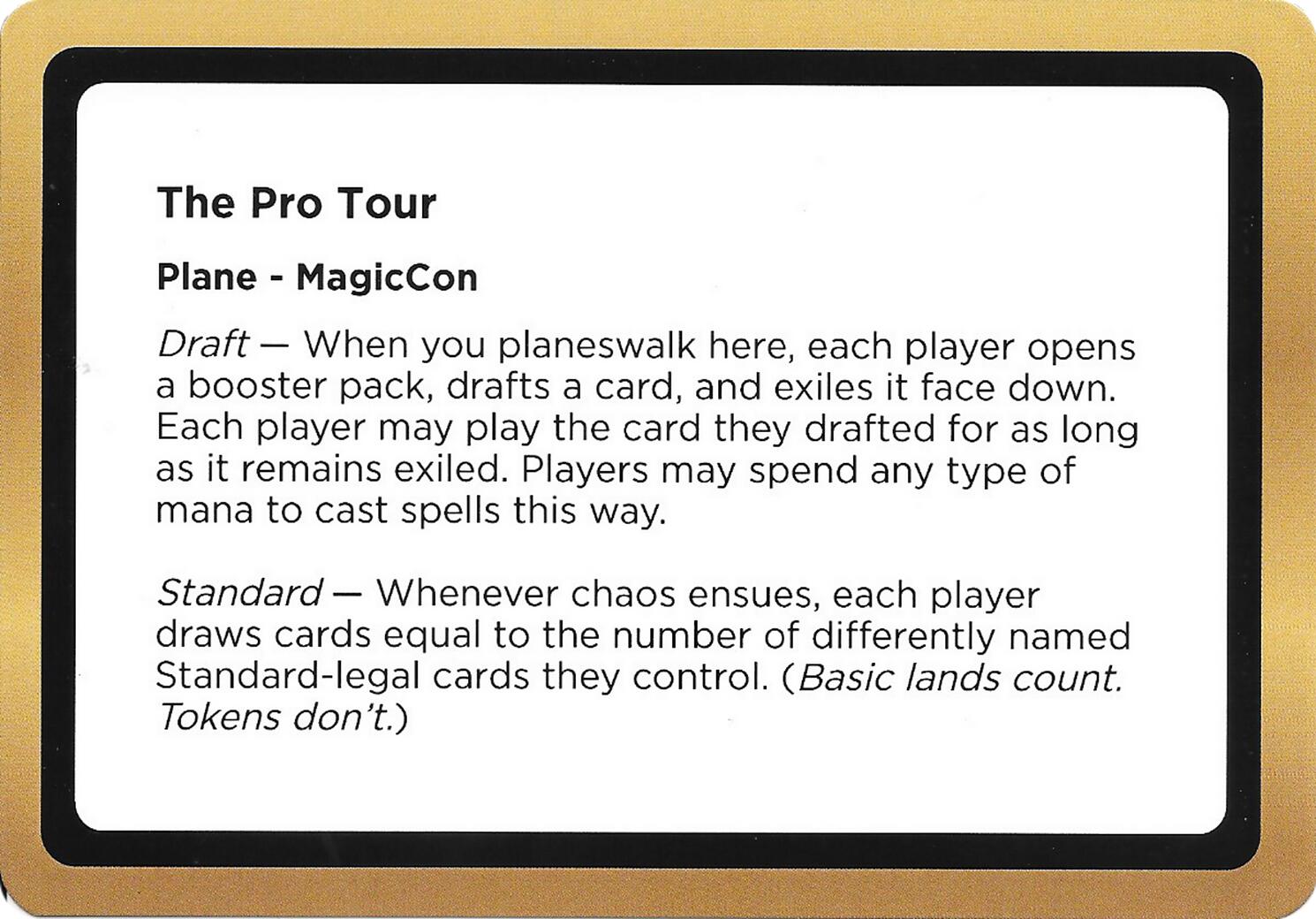 The Pro Tour (Black Lotus Unknown Planechase) [Oversize Cards] | Spectrum Games