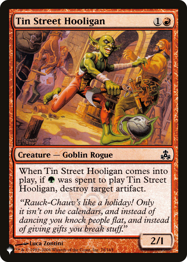 Tin Street Hooligan [The List Reprints] | Spectrum Games