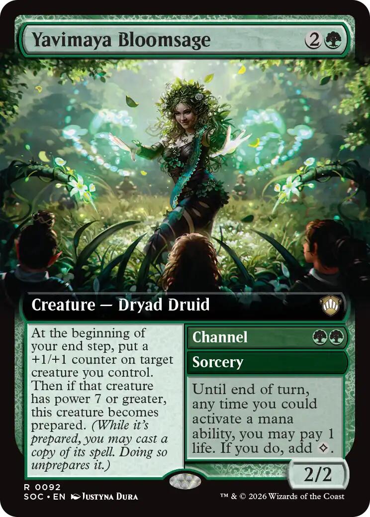 Yavimaya Bloomsage (Extended Art) [Secrets of Strixhaven Commander] | Spectrum Games