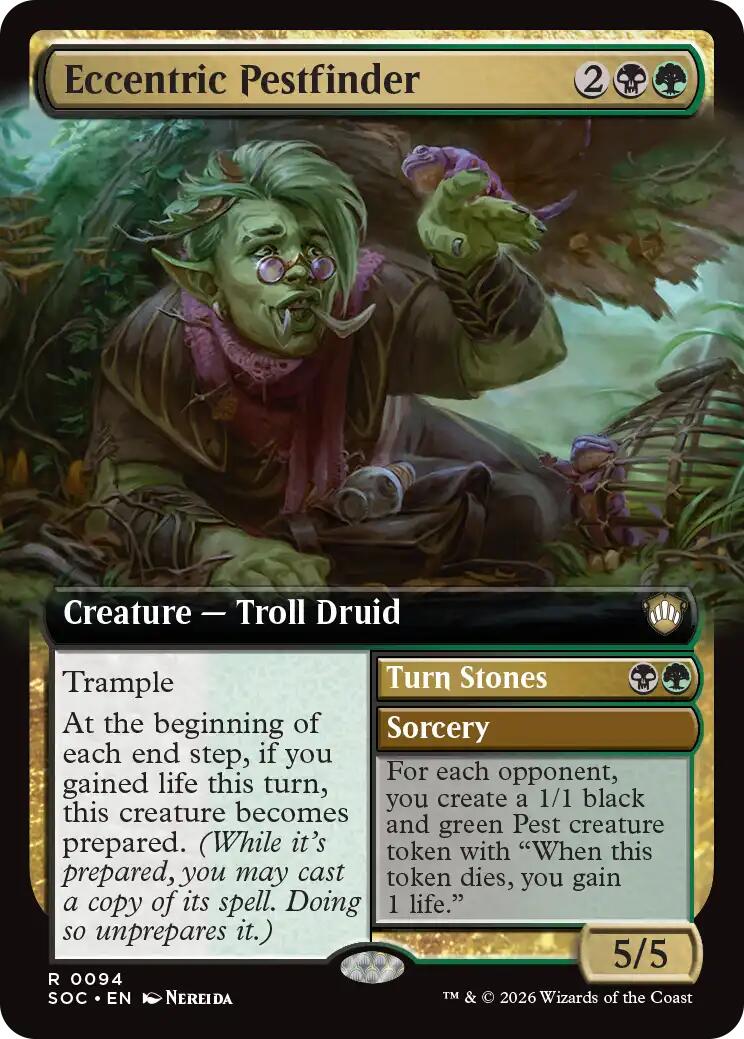 Eccentric Pestfinder (Extended Art) [Secrets of Strixhaven Commander] | Spectrum Games
