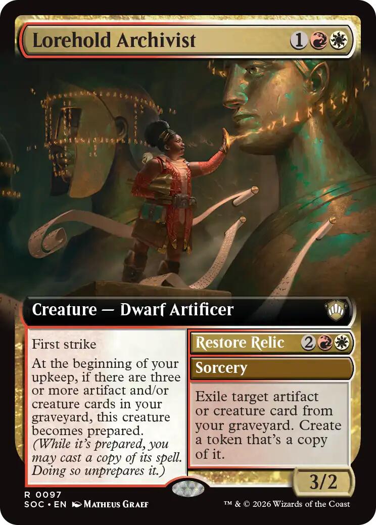 Lorehold Archivist (Extended Art) [Secrets of Strixhaven Commander] | Spectrum Games